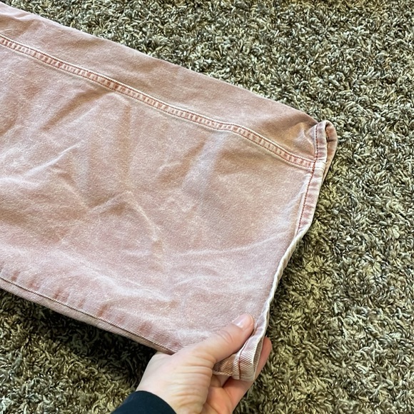 Gap High Rise Wide Leg Pink Jeans - Picture 3 of 5